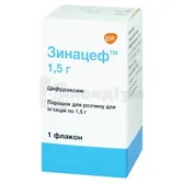 Зинацеф® порошок для  приготування ін'єкційного розчину 1,5 г флакон  №1