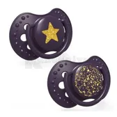 ПУСТУШКА "LOVI" 22/894_violet, 6-18 міс. Stardust - фіолетова силіконова, динамічна  №2