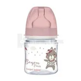 ПЛЯШЕЧКА 35/231_pin, EasyStart, антикол з широким отвором 120 мл PP Bonjour Paris - рожева  №1