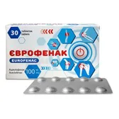 Єврофенак таблетки, вкриті плівковою оболонкою 100 мг блістер  №30