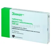 Зіннат® таблетки, вкриті оболонкою 125 мг блістер  №10