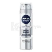 ПІНА ДЛЯ ГОЛІННЯ серії "NIVEA FOR MEN" 200 мл срібний захист  №1