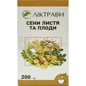 Сени листя та плоди листя та плоди різано-пресовані 200 г пачка з внутрішн. пакетом  №1
