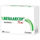 Венлаксор® таблетки 75 мг блістер  №30