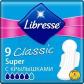 Прокладки жіночі гігєнічні Libresse Classic Ultra Super Clip dry  №9