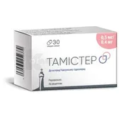 Тамістер капсули тверді 0,5 мг + 0,4 мг флакон  №30