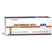 Ельтромбопаг-Віста таблетки, вкриті плівковою оболонкою 25 мг блістер  №28