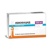Левобацид таблетки, вкриті плівковою оболонкою 500 мг блістер  №10
