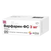 Варфарин-ФС таблетки 3 мг блістер пачка картонна  №100