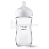 ПЛЯШЕЧКА ДЛЯ ГОДУВАННЯ "NATURAL" тм "PHILIPS AVENT" SCF933/01 Скло 240 мл  №1
