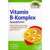Sunlife Vitamin B-Komplex таблетки жувальні блістер  №72