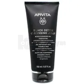 Apivita Black Detox гель для обличчя та шкіри навколо очей очищуючий чорний 150 мл  №1