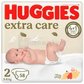 Підгузки дитячі гігієнічні Huggies® Extra Care розмір 2  №58