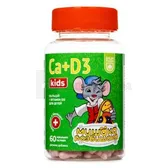 Мишака Розбишака Ca+D3 Kids пастилки жувальні тм Baum Pharm  №60