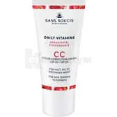 Sans Soucis (Сан Сусі) Daily Vitamins СС крем для шкіри з почервоніння з гранатом SPF-20 30 мл  №1