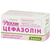 Цефазолін порошок для розчину для ін'єкцій 1 г флакон  №1