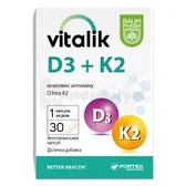 Виталик Д3+К2 капсулы тм Baum Pharm  №30