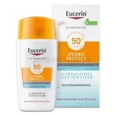 Eucerin Гидро Протект Солнцезащитный ультралегкий флюид для увлажнения лица с SPF 50+ 50 мл  №1
