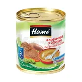 ПЮРЕ НА МЯСНОЙ ОСНОВЕ "ГОВЯДИНА С СЕРДЦЕМ" торговой марки "HAME" 100 г  №1