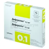 Диферелин® порошок для раствора для инъекций 0,1 мг флакон с растворителем в ампулах по 1 мл  №7