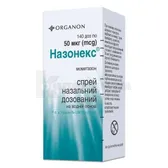Назонекс® спрей назальный дозированный 50 мкг/доза флакон 18 г 140 доз  №1