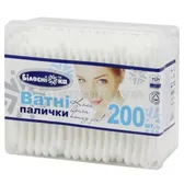 ВАТНЫЕ ПАЛОЧКИ "БЕЛОСНЕЖКА" в прямоугольной коробке  №200