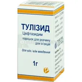 Тулизид порошок для раствора для инъекций 1 г флакон  №1