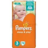 Подгузники детские Pampers Sleep & Play midi (6-10 кг)  №78