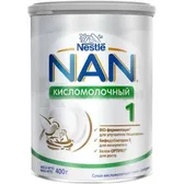 СМЕСЬ СУХАЯ КИСЛОМОЛОЧНАЯ "NAN КИСЛОМОЛОЧНЫЙ 1" банка металлическая 400 г с рождения  №1