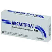 Аксастрол® таблетки, покрытые пленочной оболочкой 1 мг  №28