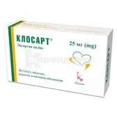 Клосарт® таблетки, покрытые пленочной оболочкой 25 мг  №28