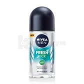 ДЕЗОДОРАНТ-АНТИПЕРСПИРАНТ ДЛЯ МУЖЧИН NIVEA for men Fresh "ЗАРЯД СВЕЖЕСТИ" шариковый 50 мл  №1