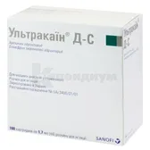 Ультракаин® Д-С раствор для инъекций картридж 1.7 мл  №100