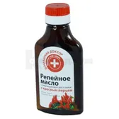 Масло репейное серии "Домашний Доктор"/The Doctor Health&Care стимулирующее рост волос 100 мл с красным перцем  №1