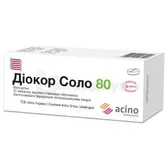 Диокор Соло 80 таблетки, покрытые пленочной оболочкой 80 мг блистер №10