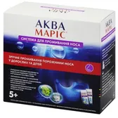 АКВА МАРИС® СИСТЕМА ДЛЯ ПРОМЫВАНИЯ НОСА + обогащенная морская соль саше №30  №1
