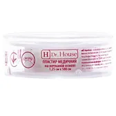 ПЛАСТЫРЬ МЕДИЦИНСКИЙ "H Dr. House" 1,25 см х 500 см упаковка пластиковая на нетканой основе  №1