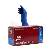 ПЕРЧАТКИ ЛАТЕКСНЫЕ СМОТРОВЫЕ НЕСТЕРИЛЬНЫЕ НЕПРИПУДРЕНЫЕ AMBULANCE PF M пара  №1