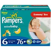 ПОДГУЗНИКИ ДЕТСКИЕ PAMPERS ACTIVE BABY extra large  №76