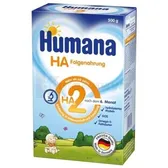 ХУМАНА HA 2 СМЕСЬ ГИПОАЛЛЕРГЕННАЯ С ПРЕБИОТИКАМИ (ГОС) СУХАЯ ДЕТСКАЯ ДЛЯ ДЕТЕЙ ОТ 6 МЕСЯЦЕВ И СТАРШЕ 500 г дальнейшее кормление  №1