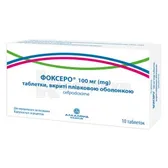 Фоксеро таблетки, покрытые пленочной оболочкой 100 мг блистер  №10