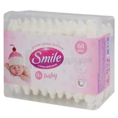 Ватные палочки ™Smile Baby банка квадратная  №60