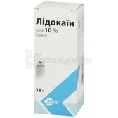 Лидокаин спрей 10 % флакон 38 г +пластмассовый клапан-дозатор  №1