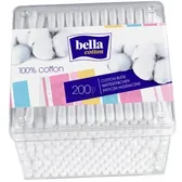 ПАЛОЧКИ ГИГИЕНИЧЕСКИЕ "BELLA COTTON" упаковка полиэтиленовая  №200