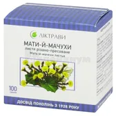 Мать-и-мачехи листья листья резано-прессованные 100 г пачка с внутренним пакетом  №1