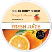 СКРАБ ДЛЯ ТЕЛА САХАРНЫЙ серии "FRESH JUICE" 225 мл Orange & Mango  №1