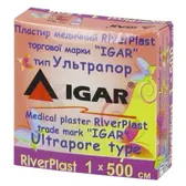 ПЛАСТЫРЬ МЕДИЦИНСКИЙ RIVERPLAST "ИГАР" 1 см х 500 см Ультрапор (на нетканой основе)  №1