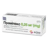 Прамипекс таблетки 0,25 мг  №30