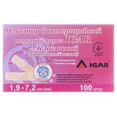 ПЛАСТЫРЬ БАКТЕРИЦИДНЫЙ торговой марки IGAR тип КЛАССИЧЕСКИЙ (на хлопковой основе) 1,9 см х 7,2 см  №100