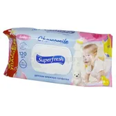 САЛФЕТКИ ВЛАЖНЫЕ "SUPER FRESH" для детей и мам с витаминным комплексом  №120